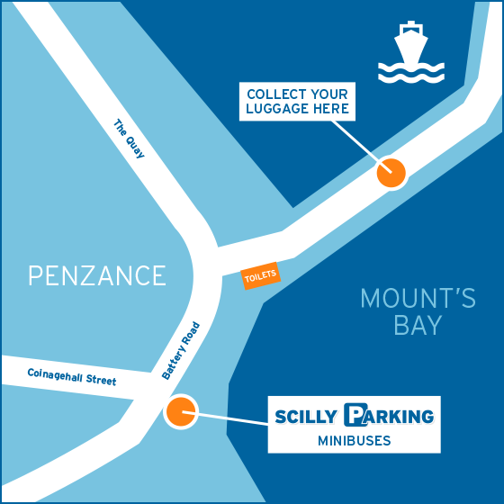 Our location at Penzance Quay